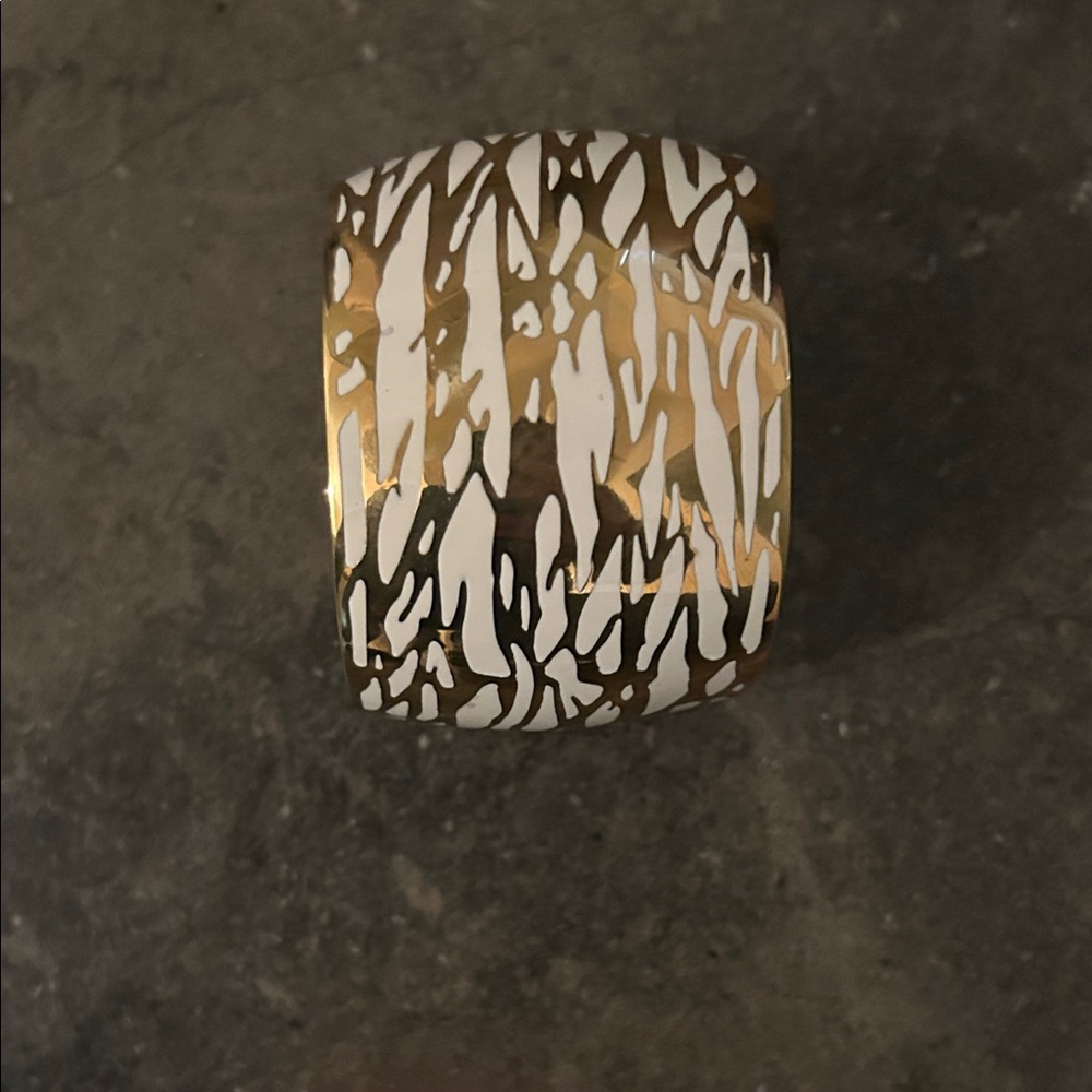 Diane Von Furstenberg Gold and White Bracelet